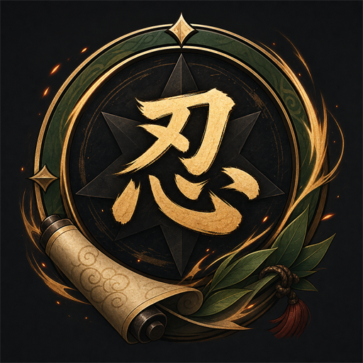 火影忍者：忍者领主金色忍字徽章 Logo